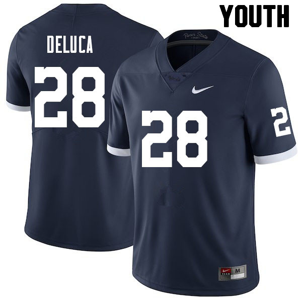 Youth #28 Dominic DeLuca Penn State Nittany Lions College Football Jerseys Sale-Retro - Click Image to Close